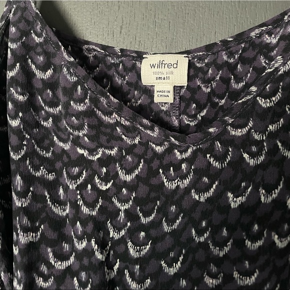 Wilfred 100% Silk Patterned Slip Dress - Size Small - Picture 2 of 3